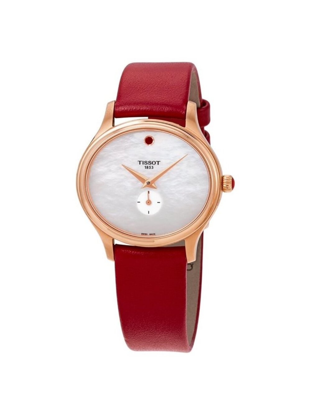 NWT Tissot Bella Ora White Mother of Pearl Dial Ladies Watch